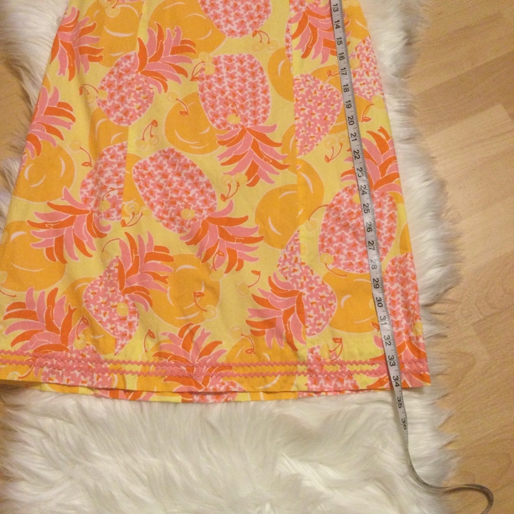 Vintage Lilly Pulitzer Dress Sunrise Pina Colada Print Sabrina Strapless… - Picture 6 of 10